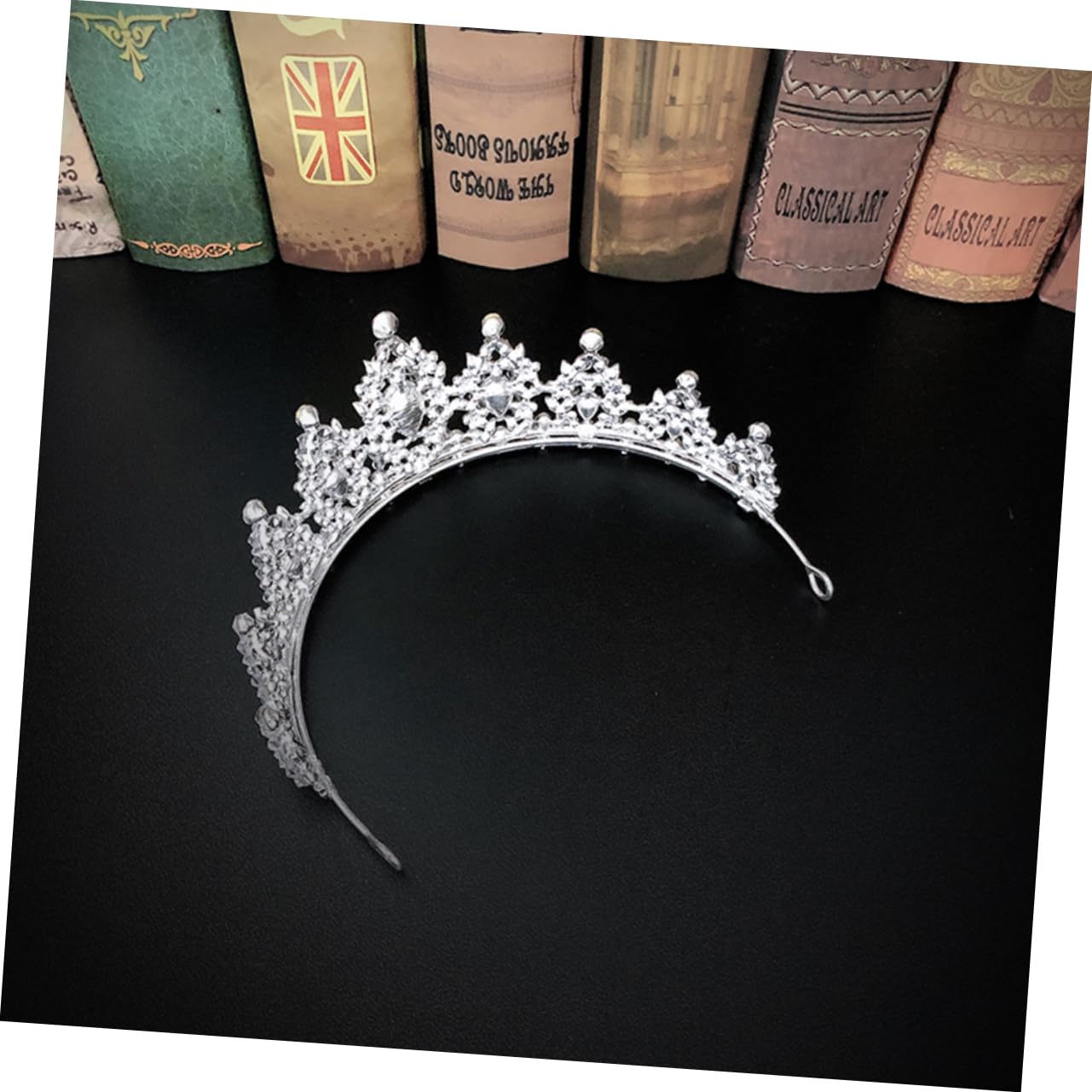 FRCOLOR Rhinestone Bridal Tiara for Women - Elegant Wedding Crown, Quinceanera, Prom, Princess Headpiece - Perfect for Weddings, Korean Miss Pageants & Bar Mitzvah Celebrations