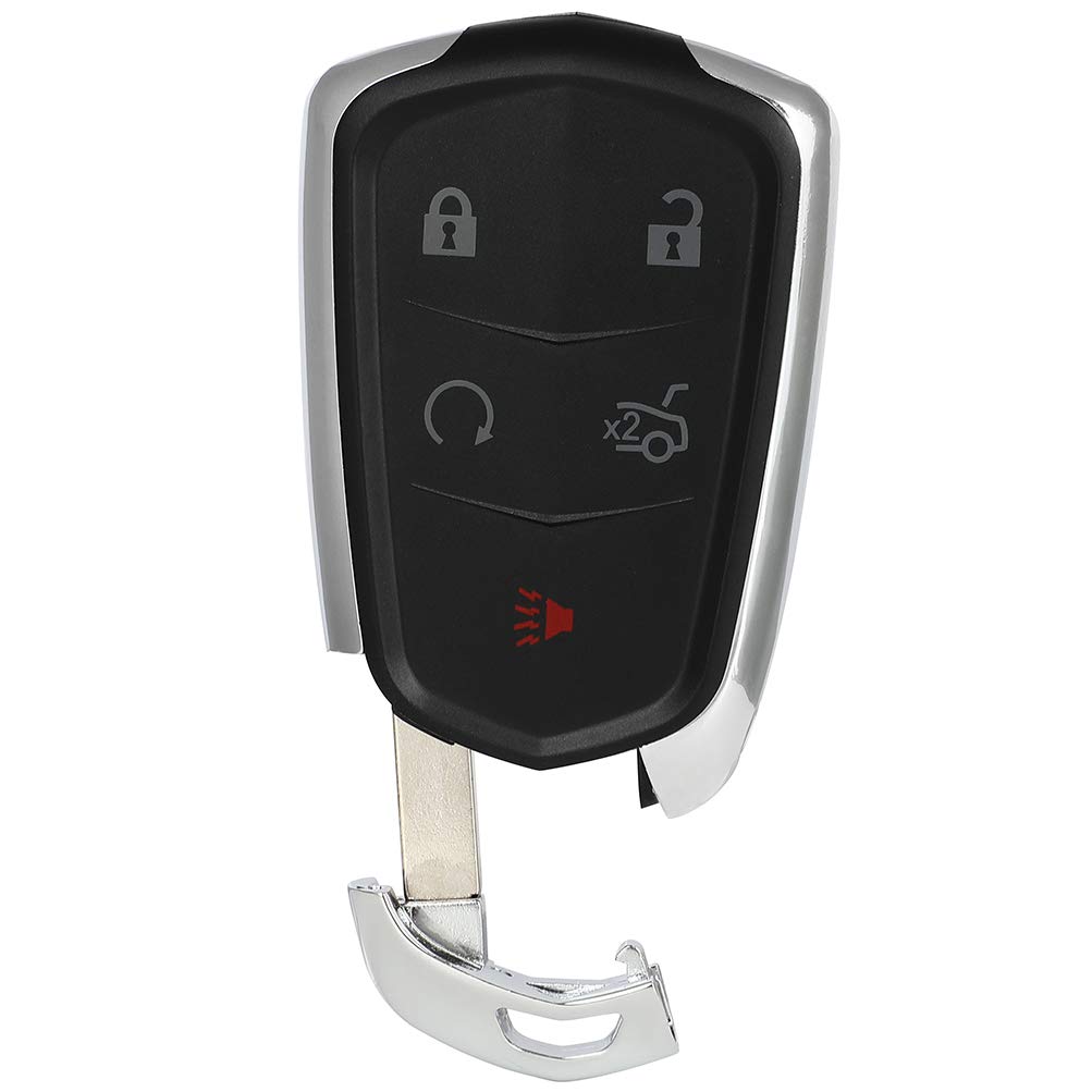 2014-2019 Cadillac SRX Remote Key Shell Replacement Case - 3 Button FCC ID HYQ2AB by AUTO KEY MAX | Compatible with Key Fob Housing & Perfect for Lost or Damaged Remote Keys