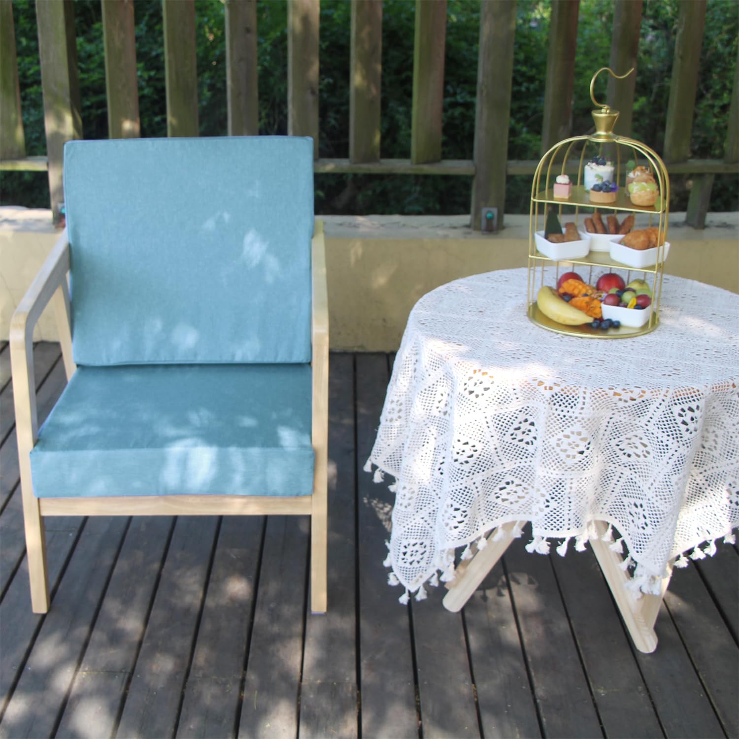 Waterproof Washable Outdoor Patio Seat Cushion Covers - 24