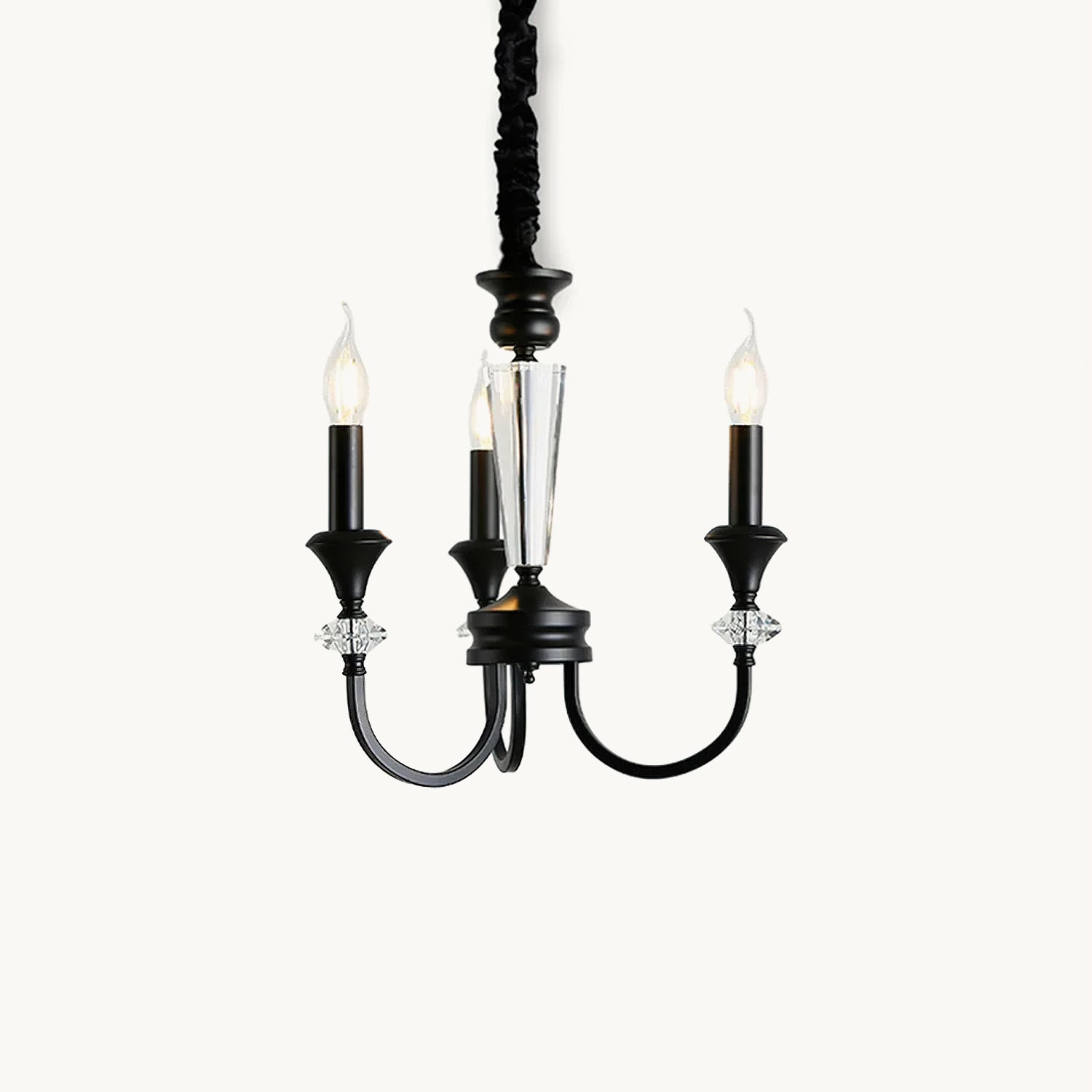 French Candelabra Chandelier - Elegant Vintage Crystal Ceiling Light Fixture for Dining Room, Bedroom & Wedding Decor