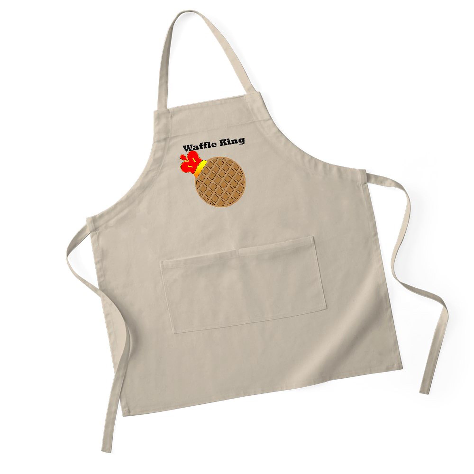 Waffle King Kitchen Apron with Pockets - Adjustable Grilling & Baking Apron for Men & Women - Perfect for Cooking, BBQ, Baking & Home Kitchen Use