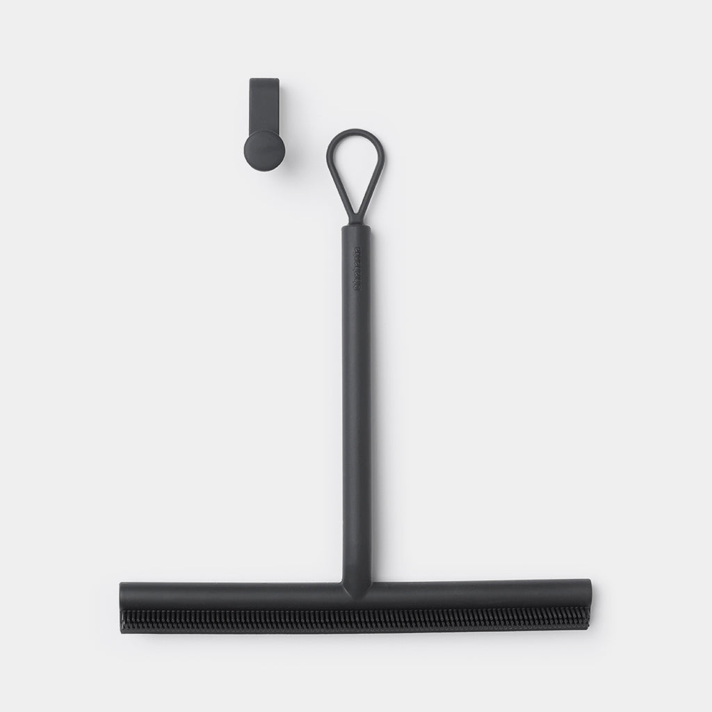 Brabantia Shower Squeegee - Stainless Steel Bathroom Window Cleaner for Streak-Free Shine | Perfect for Showers, Tiles, and Glass Surfaces