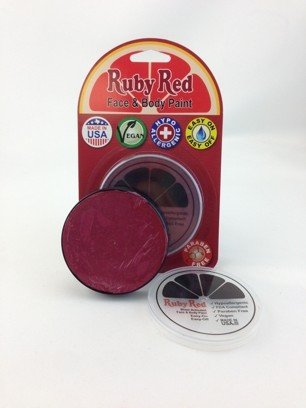 Professional Ruby Red Face Paint - 18 ML (0.6 oz) | Non-Toxic, Vibrant Color for Halloween, Cosplay & Body Art | Wild Grape Shade for Costume Makeup & Special Effects