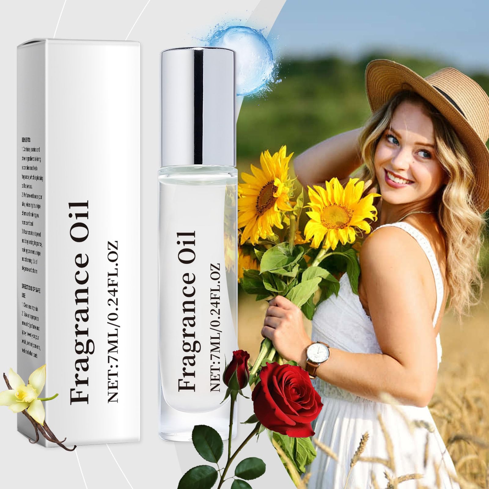 Women's Pheromone Perfume Rollerball Set - 5 Long-Lasting Enhanced Scent Bottles for Attraction & Confidence | Date Night, Special Occasions, Everyday Wear