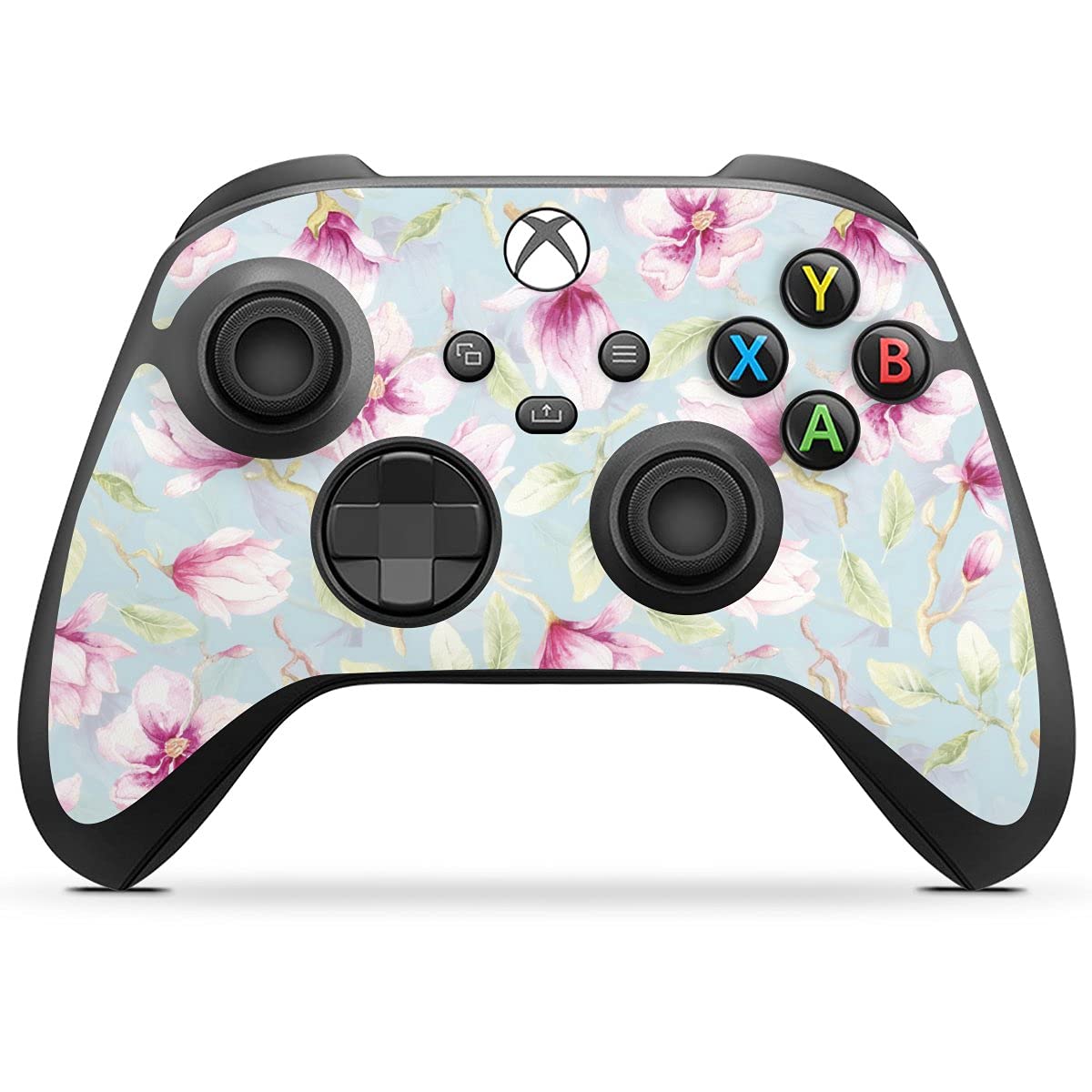 DeinDesign Skin Compatible with Microsoft Xbox Series X Controller - Floral Magnolia Painting Sticker for Enhanced Grip & Style - Perfect for Gaming, Collectors & Customization Enthusiasts