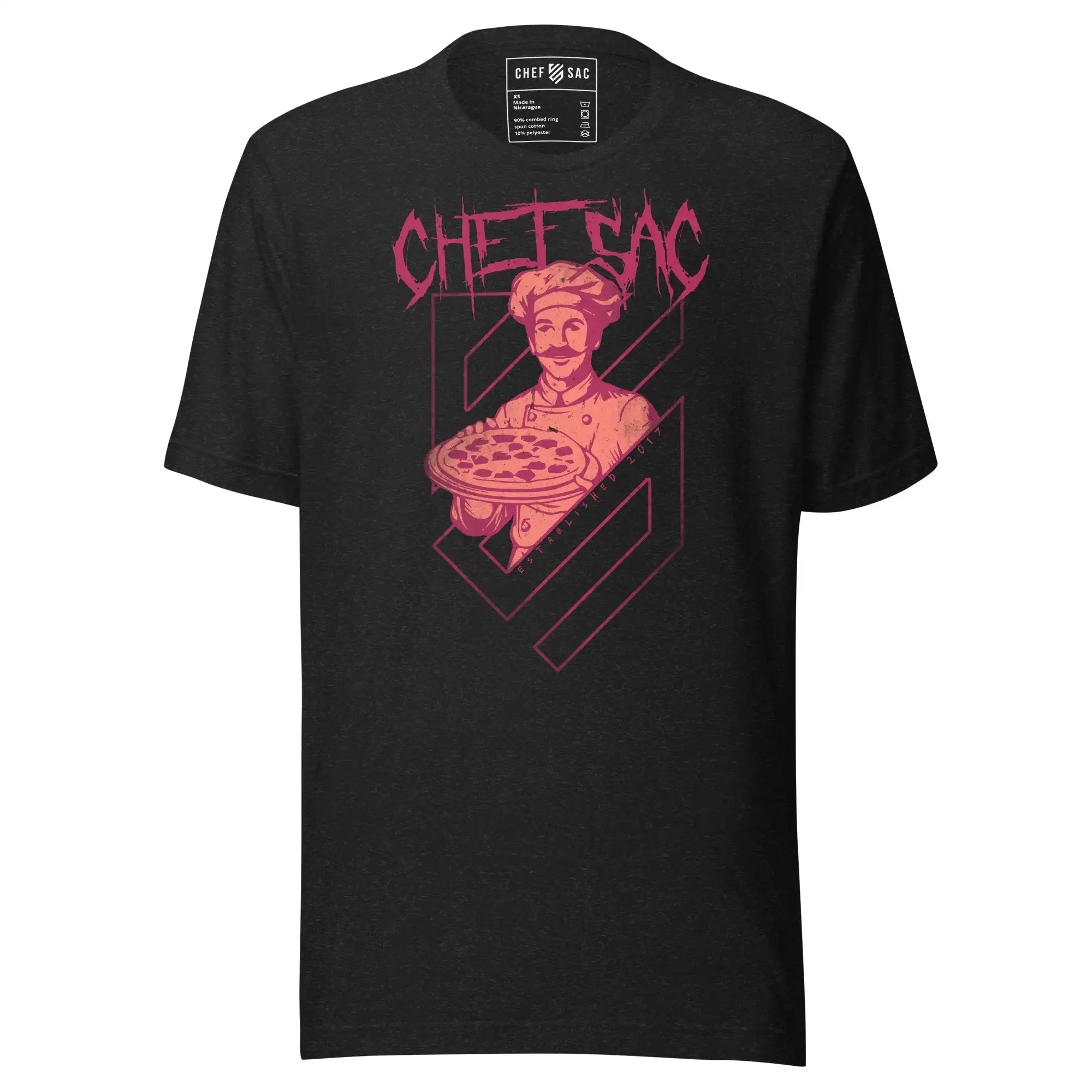 Premium Metal Pizza Chef T-Shirt - Funny Pizza Lover Gift for Men & Women - Perfect for Cooking, Baking & Pizza Parties