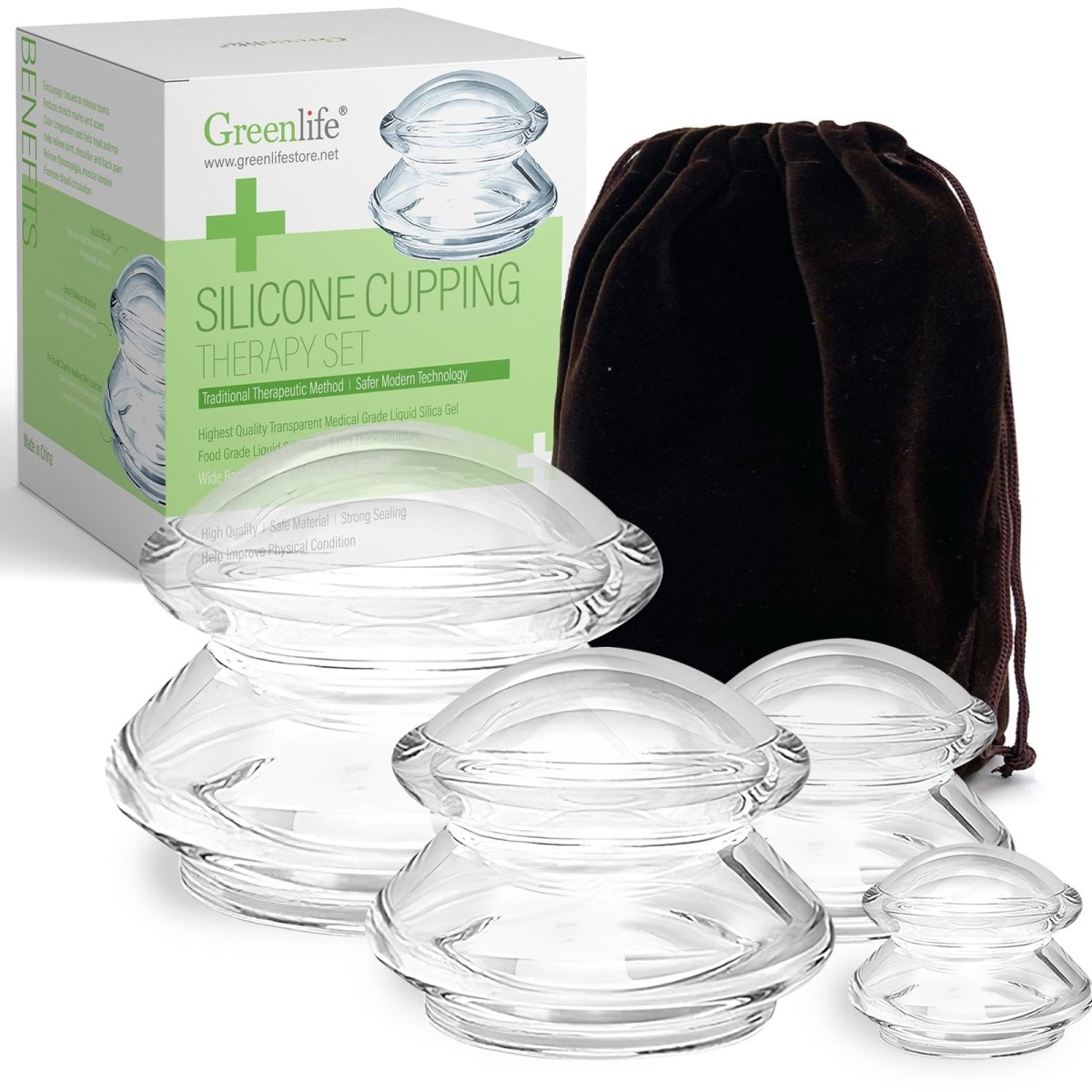 Professional Silicone Cupping Therapy Set - Pain Relief & Muscle Relaxation for Home Use | Perfect for Massage, Detox & Recovery