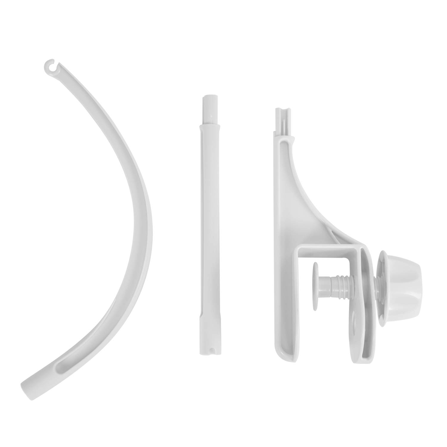 24 Inch White Baby Crib Mobile Arm with Music Box - Adjustable Clamp Holder for Bassinet & Nursery Decor | Perfect for Newborn Gifts & Bedroom Lullabies