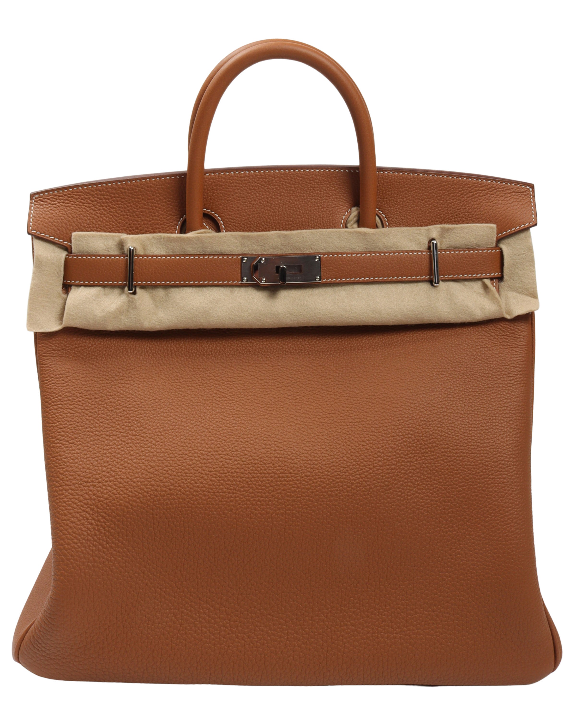 40cm HAC Togo Calfskin Birkin Bag in Natural Sable - Luxury Handbag for Women, Perfect for Work, Travel & Special Occasions