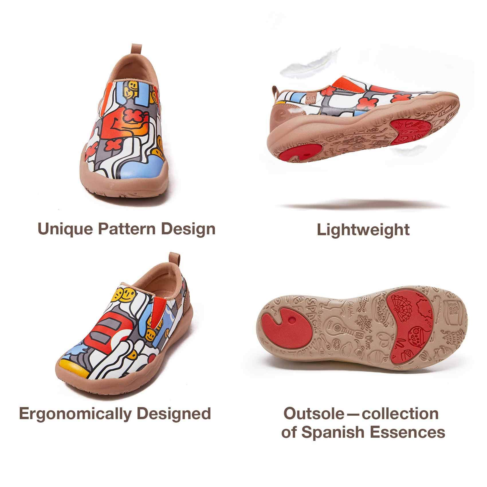 UIN Women's Slip-On Walking Shoes - Lightweight Travel Loafers with Microfiber Upper - Comfortable Casual Sneakers for Travel, Work & Everyday Wear