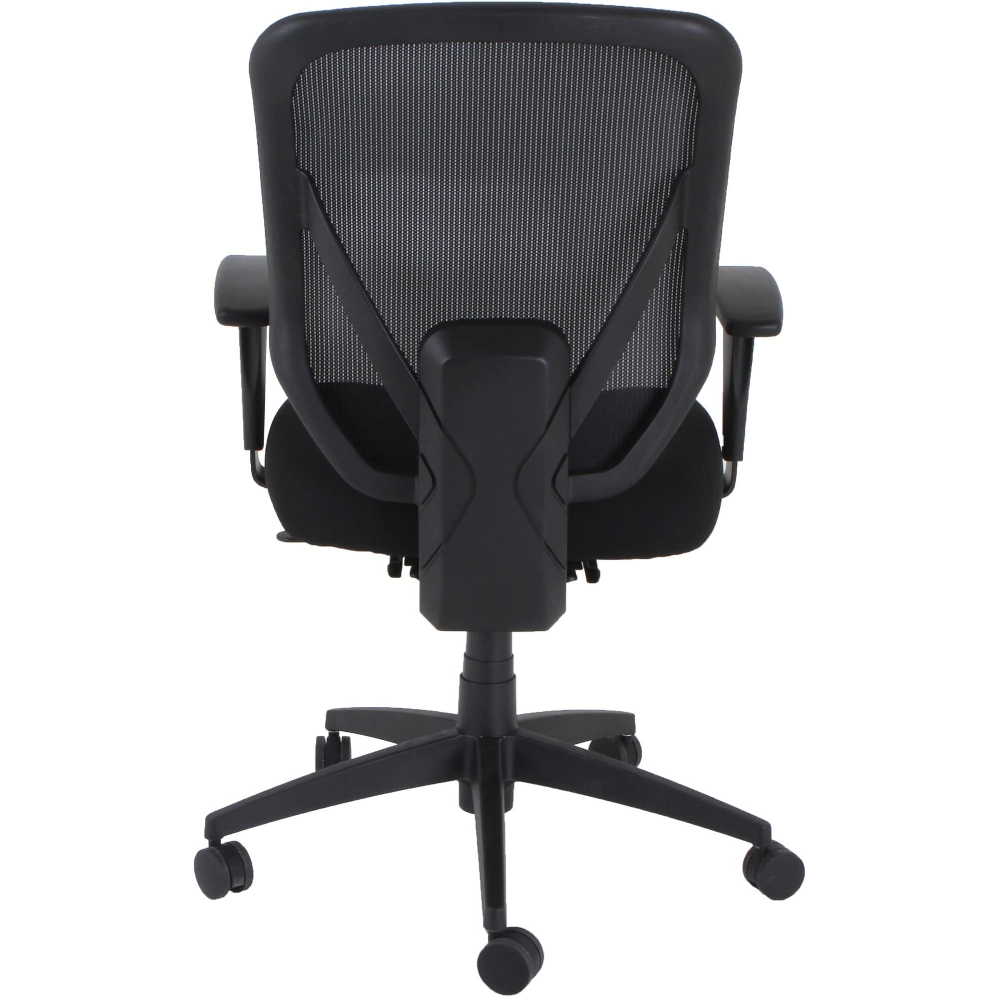 Lorell Executive High-Back Office Chair - Ergonomic Black Leather Swivel Chair with Adjustable Height for Home & Business Workspaces