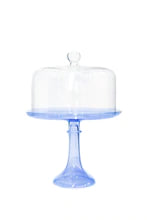 Estelle 12-Inch Glass Cake Stand with Dome Lid - Elegant Display for Wedding, Birthday, and Dessert Table Decor