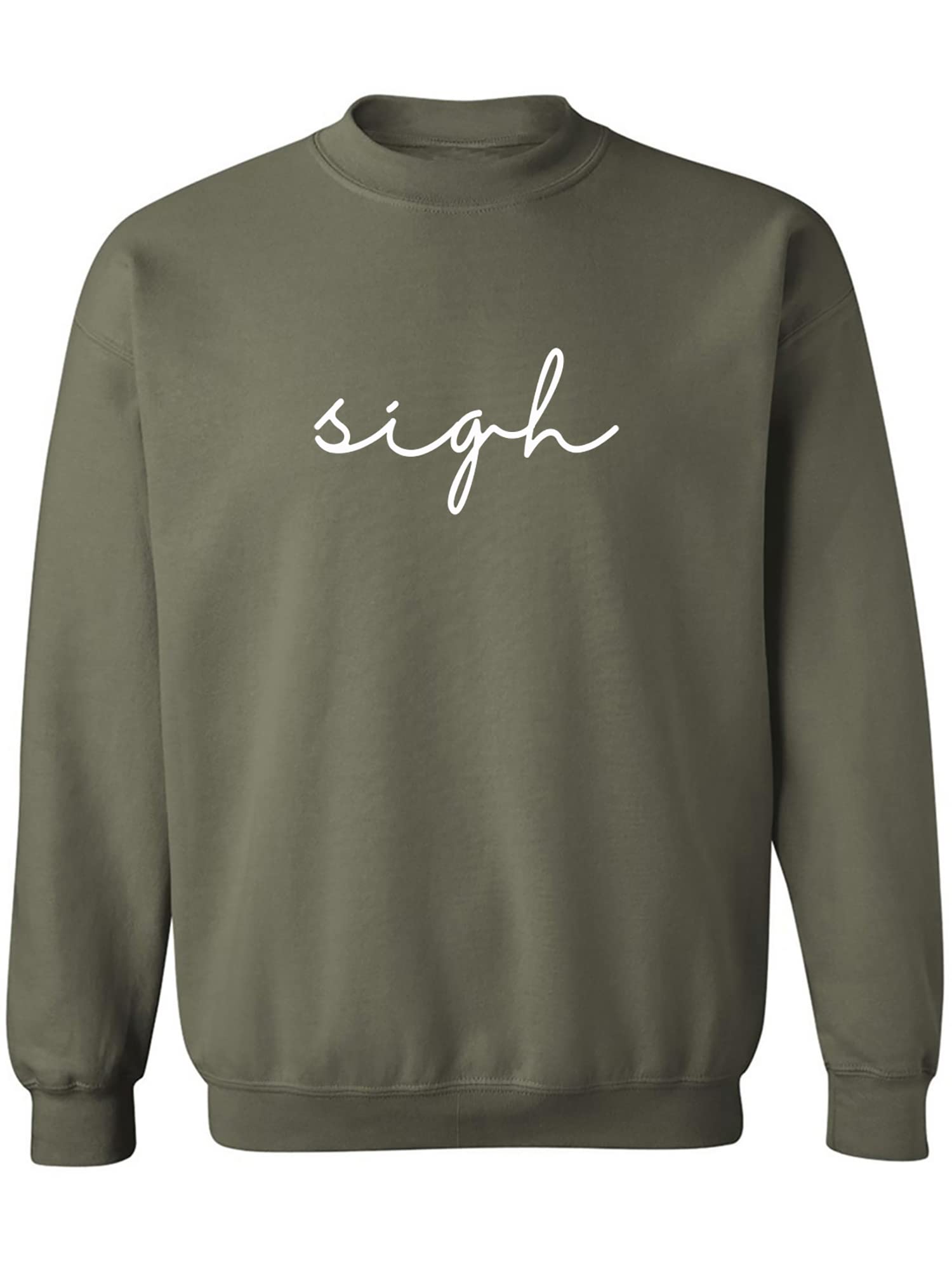 Zerogravitee Sigh Crewneck Sweatshirt - 舒适休闲男女同款，适合日常穿搭、居家休闲与户外活动