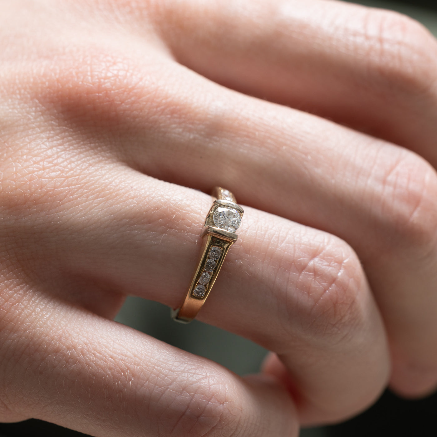 0.52ctw Channel Set Diamond Ring - Size 6.5 | Elegant Wedding Band, Anniversary Gift for Her | Perfect for Engagement, Proposal & Special Occasions