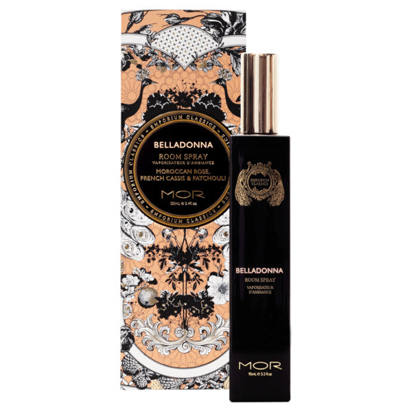 MOR Belladonna Room Spray 100ml - Natural Air Freshener for Home, Bedroom, Bathroom & Office - Floral Scent for Relaxation & Aromatherapy