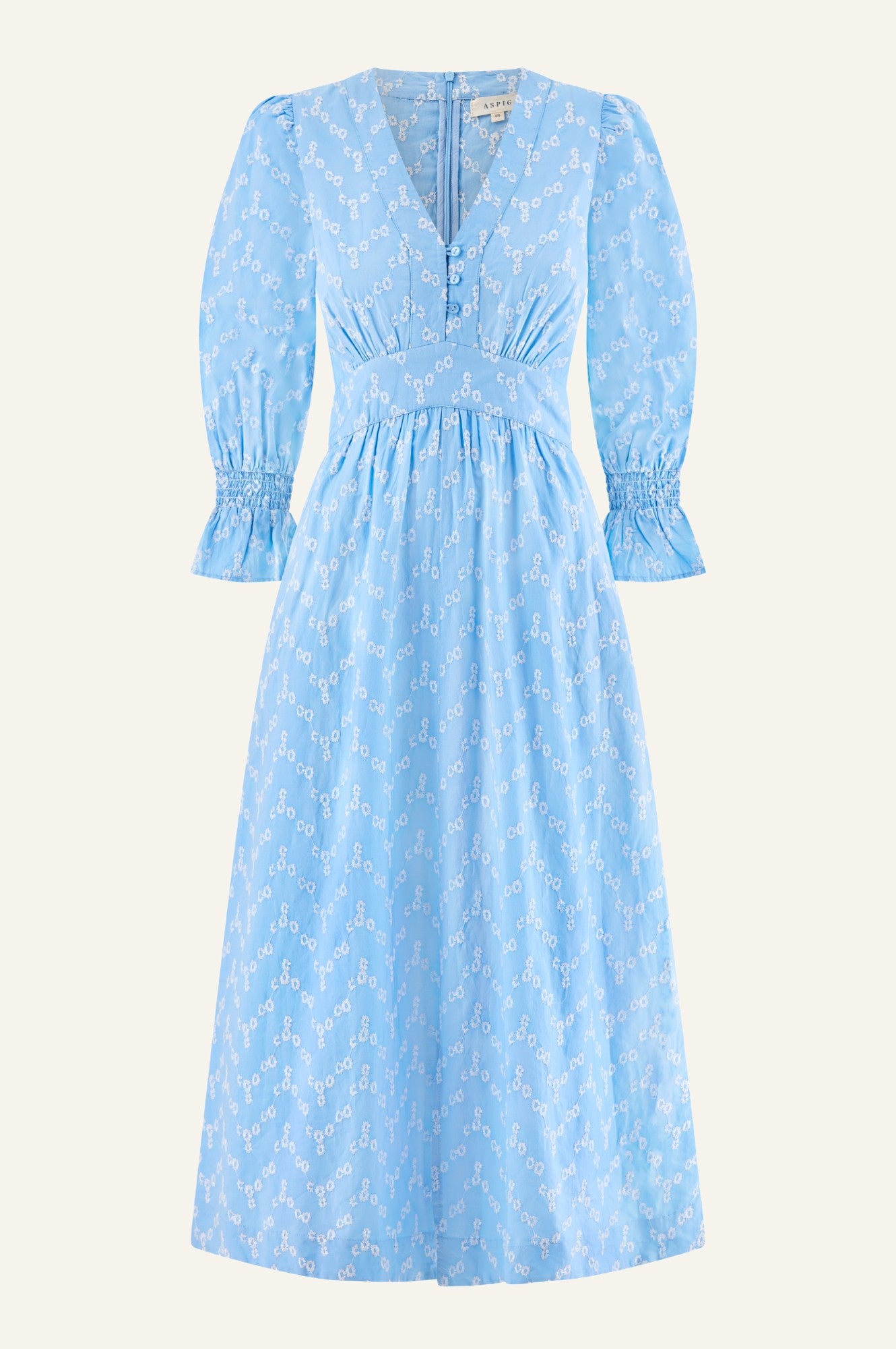 Hadlee Dress | Cornflower Blue Flowy Midi Dress for Women | Perfect for Summer, Beach, and Casual Outings