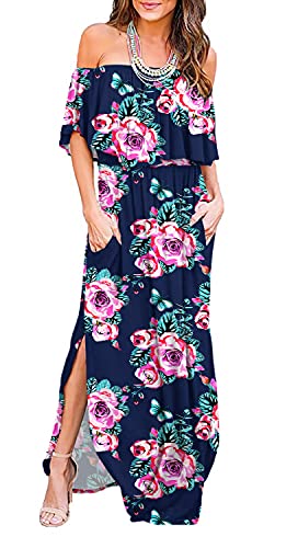 Flower Navy Blue