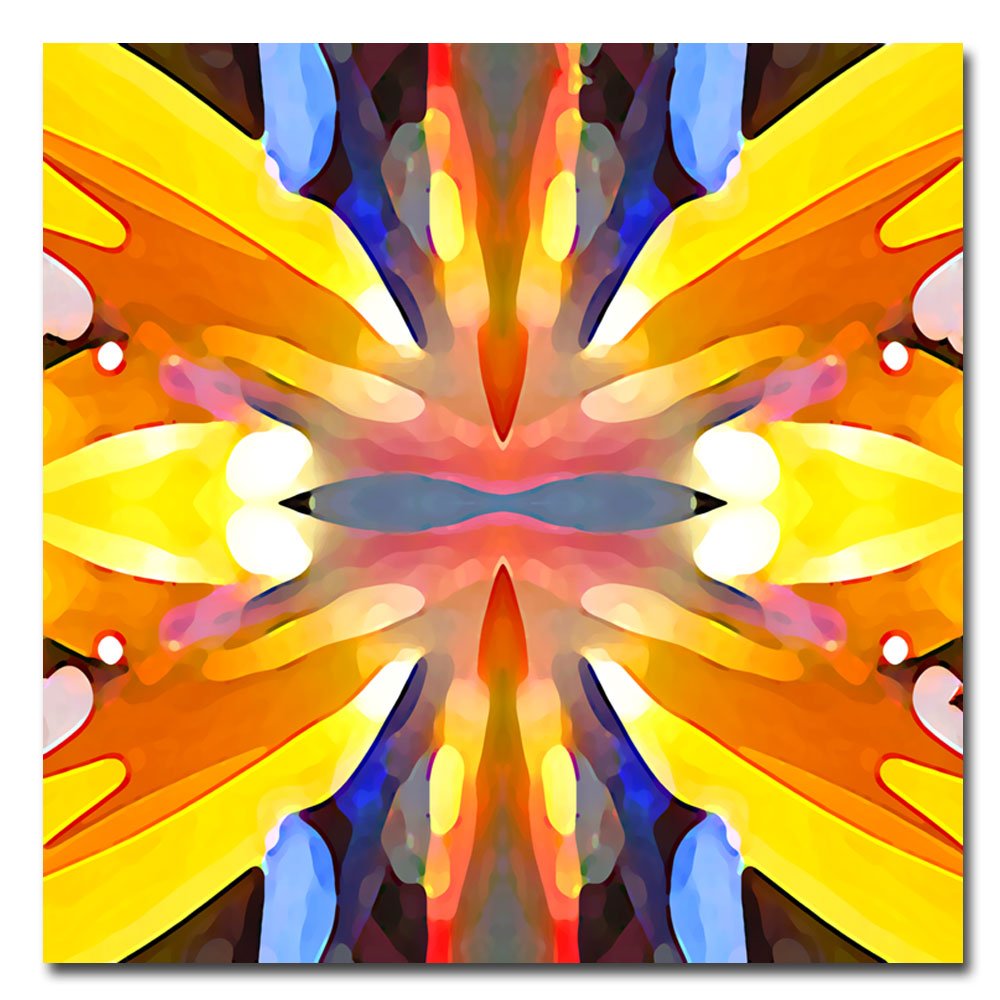 Trademark ART Amy Vangsgard Paradise 18x18 Inch Canvas Wall Art - Perfect for Living Room, Bedroom & Office Decor