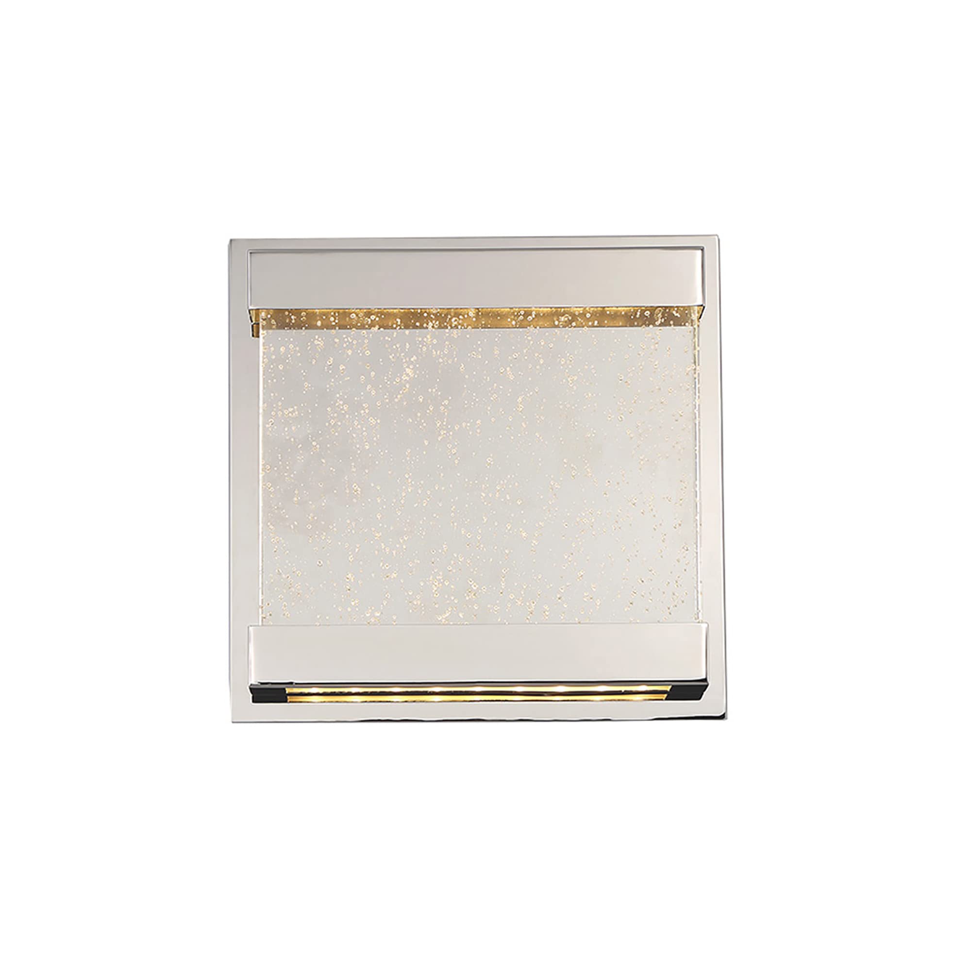 WAC Lighting dweLED Mythical Square LED Wall Sconce - 3000K Warm White, Polished Nickel Finish - Perfect for Bedroom, Hallway & Living Room Lighting