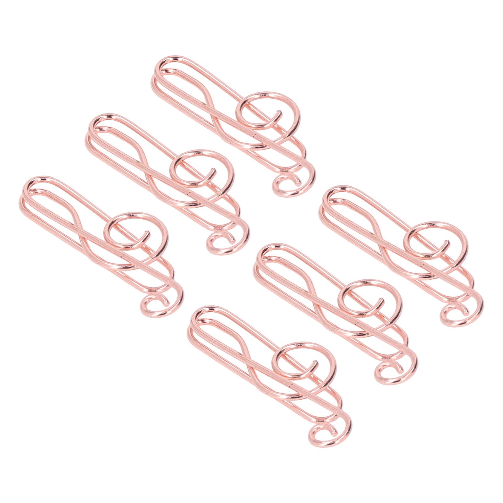 Rose Gold Electroplated Metal Paper Clips - 100PCS Mini Paperclips for Office, School & Home Organization - Perfect for File Sorting, Document Binding & Craft Projects