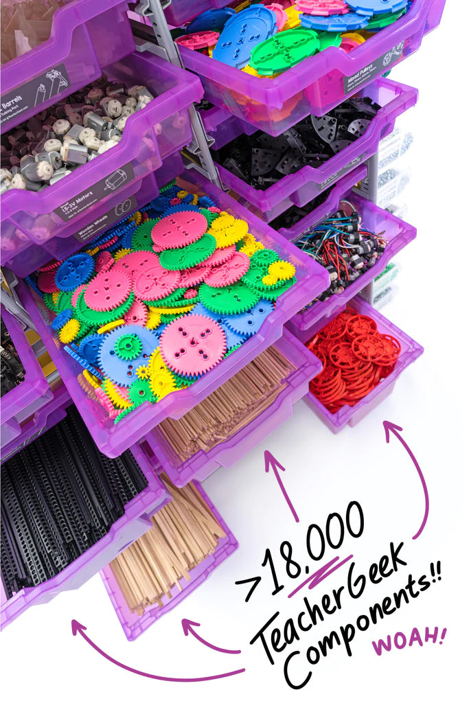 Maker Cart 2.0: Ultimate STEM & STEAM Mobile Activity Cart for Classroom, Makerspace & Homeschool Learning - Perfect for Science Projects & Hands-On Education