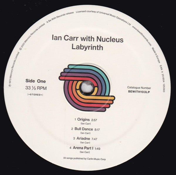 Ian Carr With Nucleus - Labyrinth LP Vinyl Record Album (Reissue, Mint Condition) - Perfect for Jazz Collectors & Audiophiles