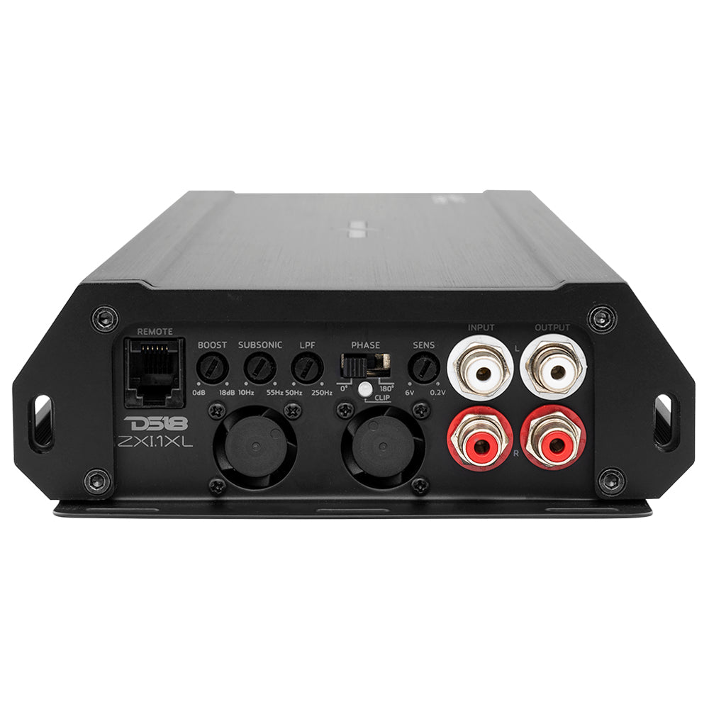 DS18 ELITE ZXI.1XL 1 Channel Class D Car Amplifier 2200W RMS @ 1 Ohm - High Power Audio System for Cars, Trucks & SUVs