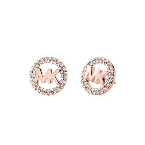 Rose Gold Crystal MK Logo
