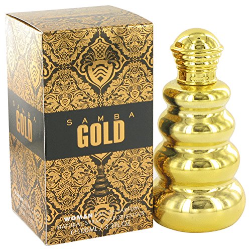 Samba Gold Perfume by Perfumers Workshop - 3.3 oz Eau De Parfum Spray for Women | Long-Lasting Floral Fragrance | Perfect for Date Nights, Office Wear & Special Occasions