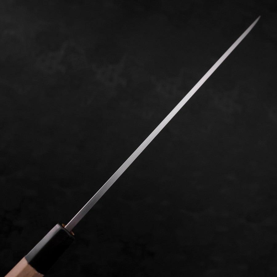 Premium Yanagiba Sushi Knife - Blue Steel #2 Suminagashi Blade with Buffalo Magnolia Handle (260mm) - Perfect for Sushi Chefs & Japanese Cuisine Lovers