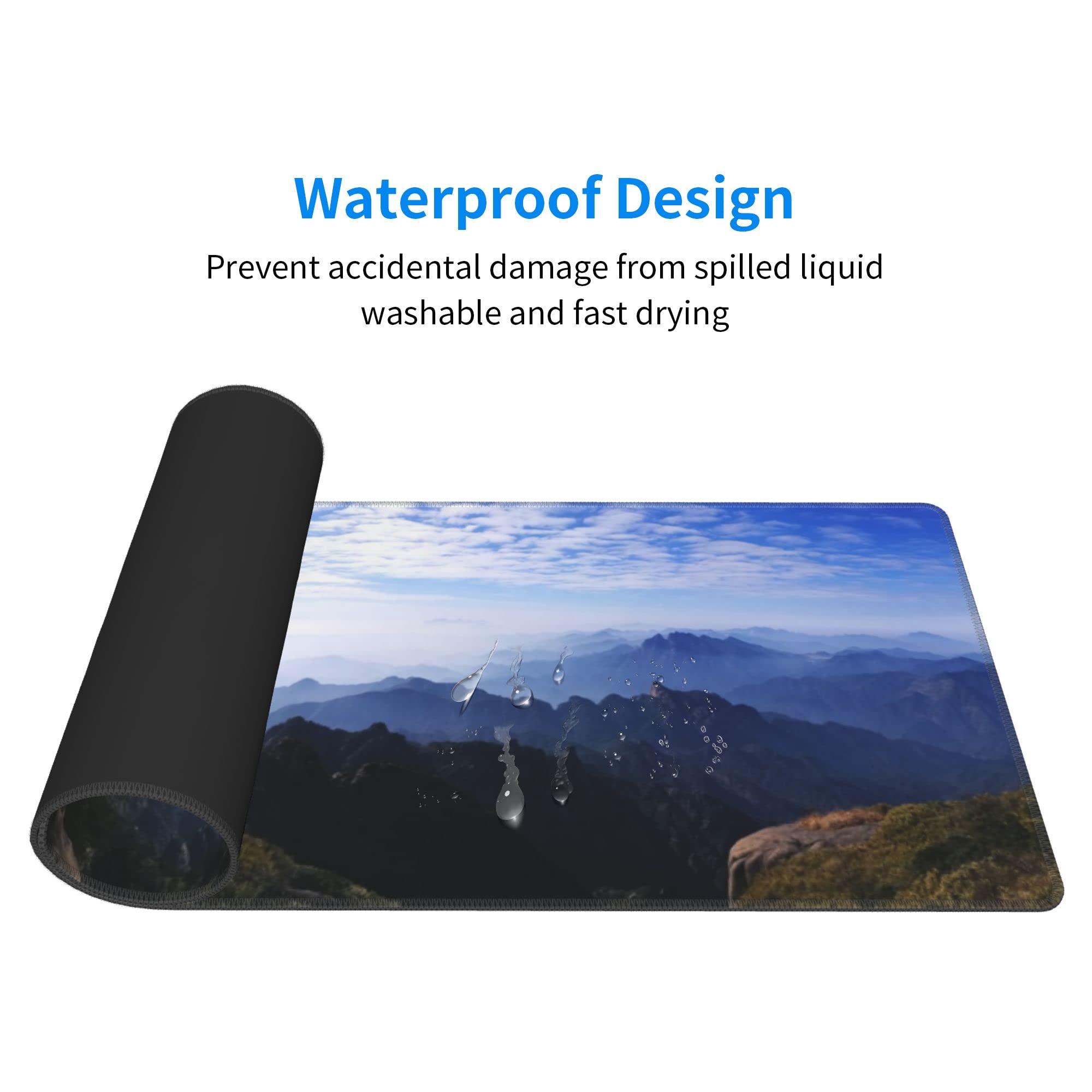 Custom Extended Gaming Mouse Pad - Personalized with Your Photo/Text, Large 31.5x12 Inch (80x30cm) Non-Slip Rubber Base, Stitched Edge Mouse Mat for PC, Laptop, Office & Gaming Setup - Perfect for Workstations, Esports & Home Office Use