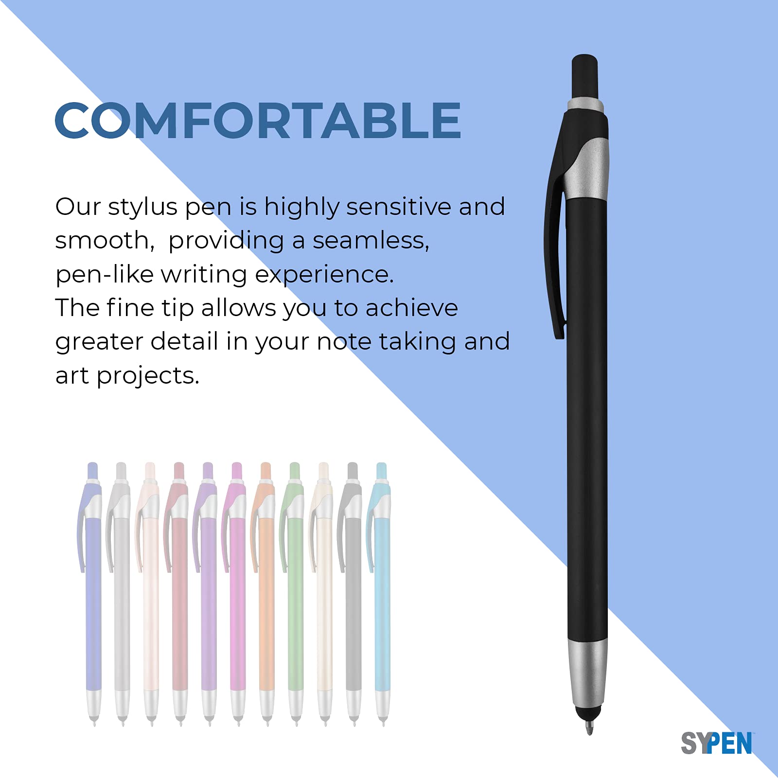 Custom Logo Pens Bulk 450 Pack - 2-in-1 Stylus & Ballpoint Pen for Touchscreens (Blue Ink) - Perfect for Corporate Gifts, Trade Shows, Promotional Events & Business Marketing