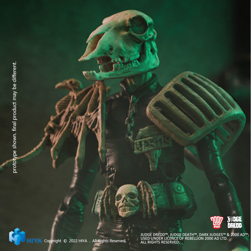 1/18 HIYA 4inch Action Figure - Exquisite Mini Series Judge Dredd Judge Mortis Collectible Toy for Display & Play | Perfect for Comic Fans & Collectors