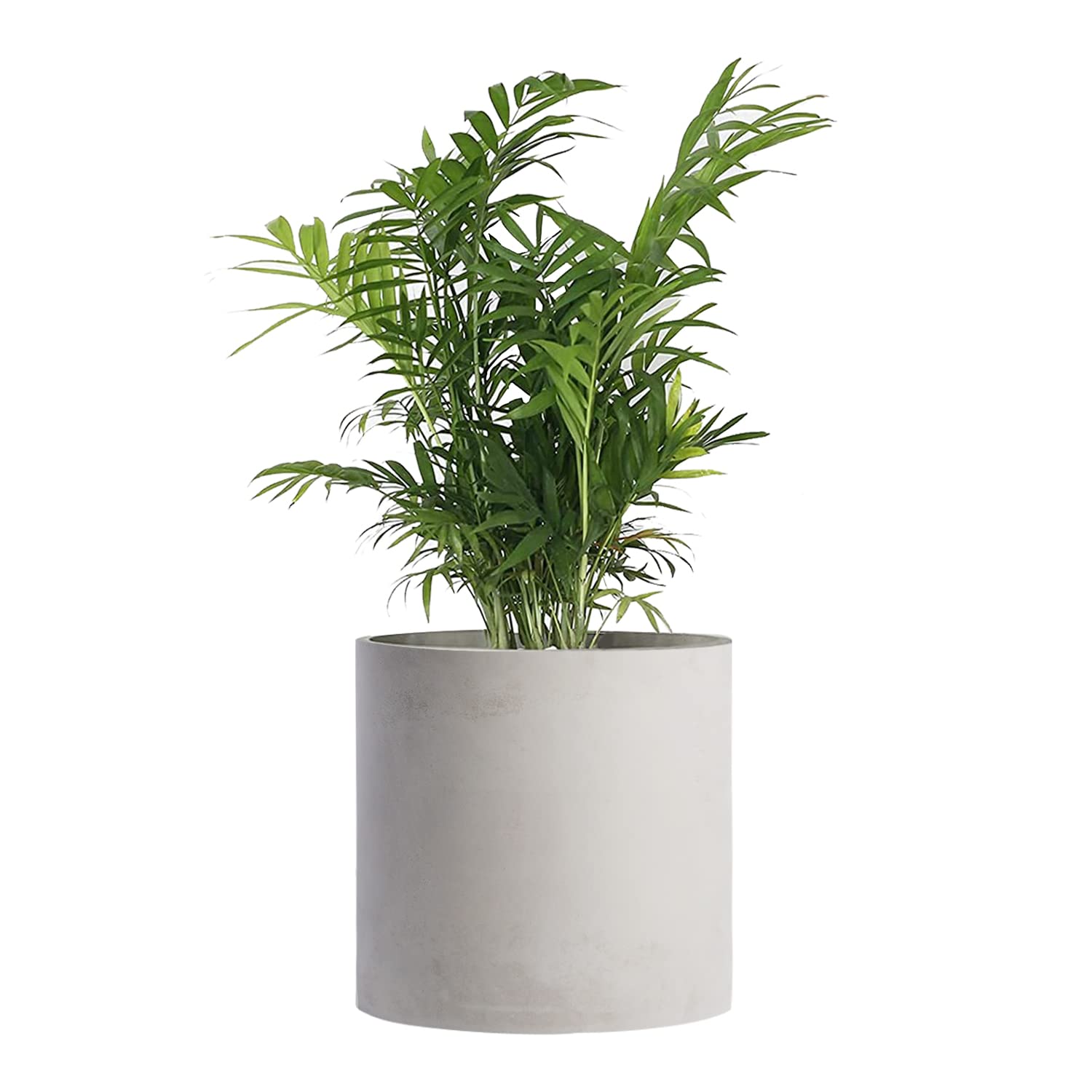 Modern Cement Planter Pots with Drainage Hole - Indoor/Outdoor Flower Pots for Succulents, Herbs & Home Decor - Perfect for Living Room, Office & Garden Plant Display