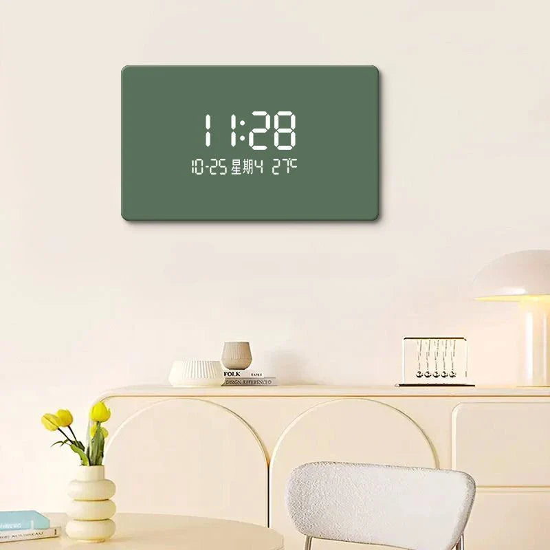 Modern Digital LED Wall Clock - Large Display with Adjustable Brightness - Perfect for Home, Office, Bedroom & Kitchen