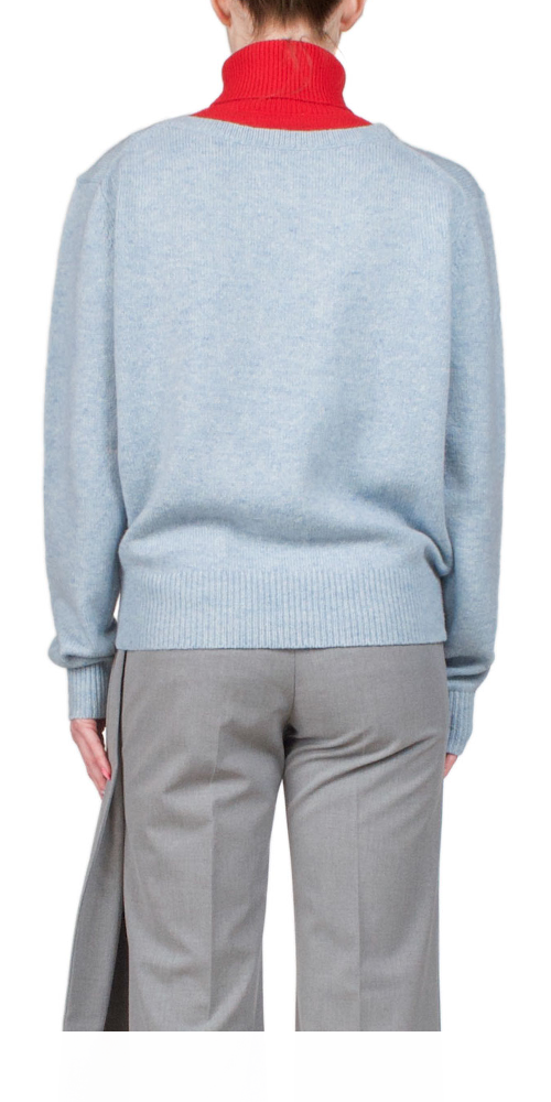 Premium Soft Bamboo Sweater for Women - Light Blue Cozy Knit Pullover | Perfect for Casual Wear, Office Outfits & Fall Layering