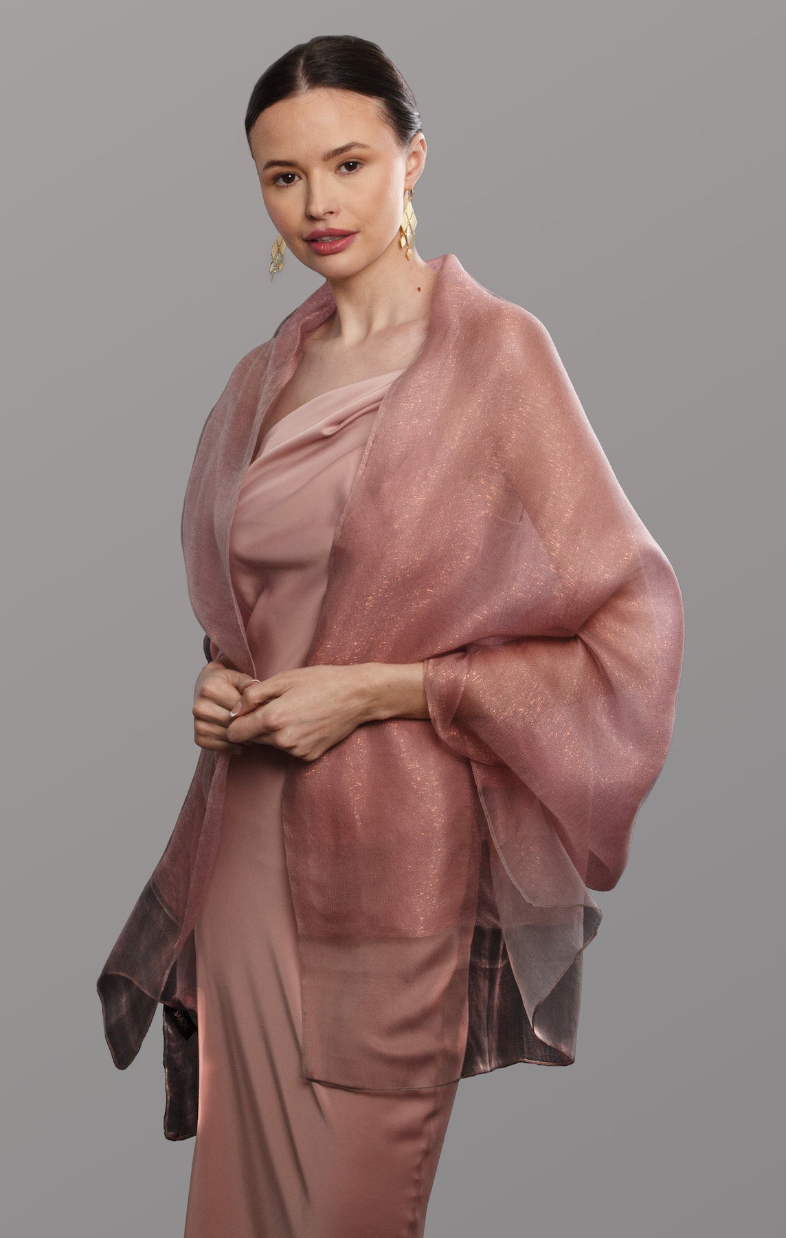 Silk Sparkle Wrap Scarf for Women - Elegant Glitter Shawl for Evening Parties, Weddings & Special Occasions