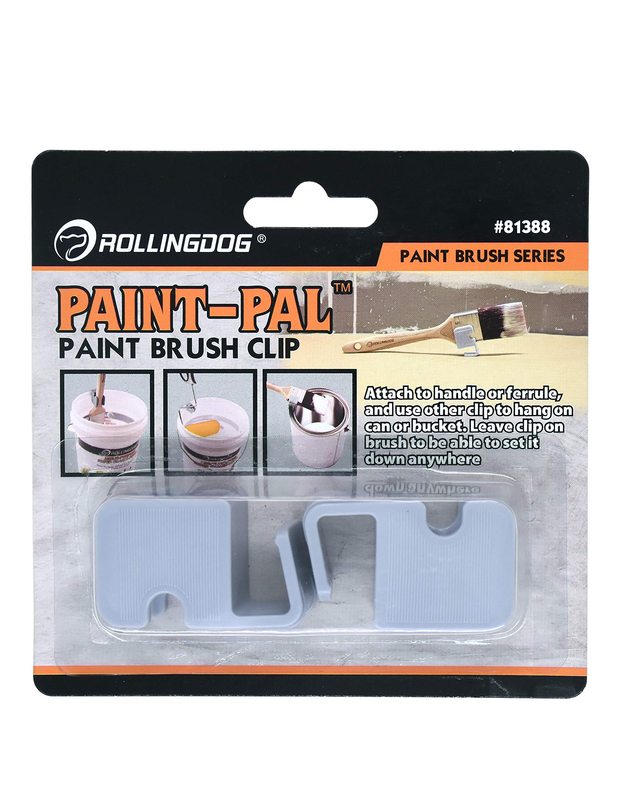 ROLLINGDOG Paint Brush Roller Cleaner Tool with Clip - Professional Paint Brush & Roller Cleaning Accessory for Artists & DIY Home Painting Projects