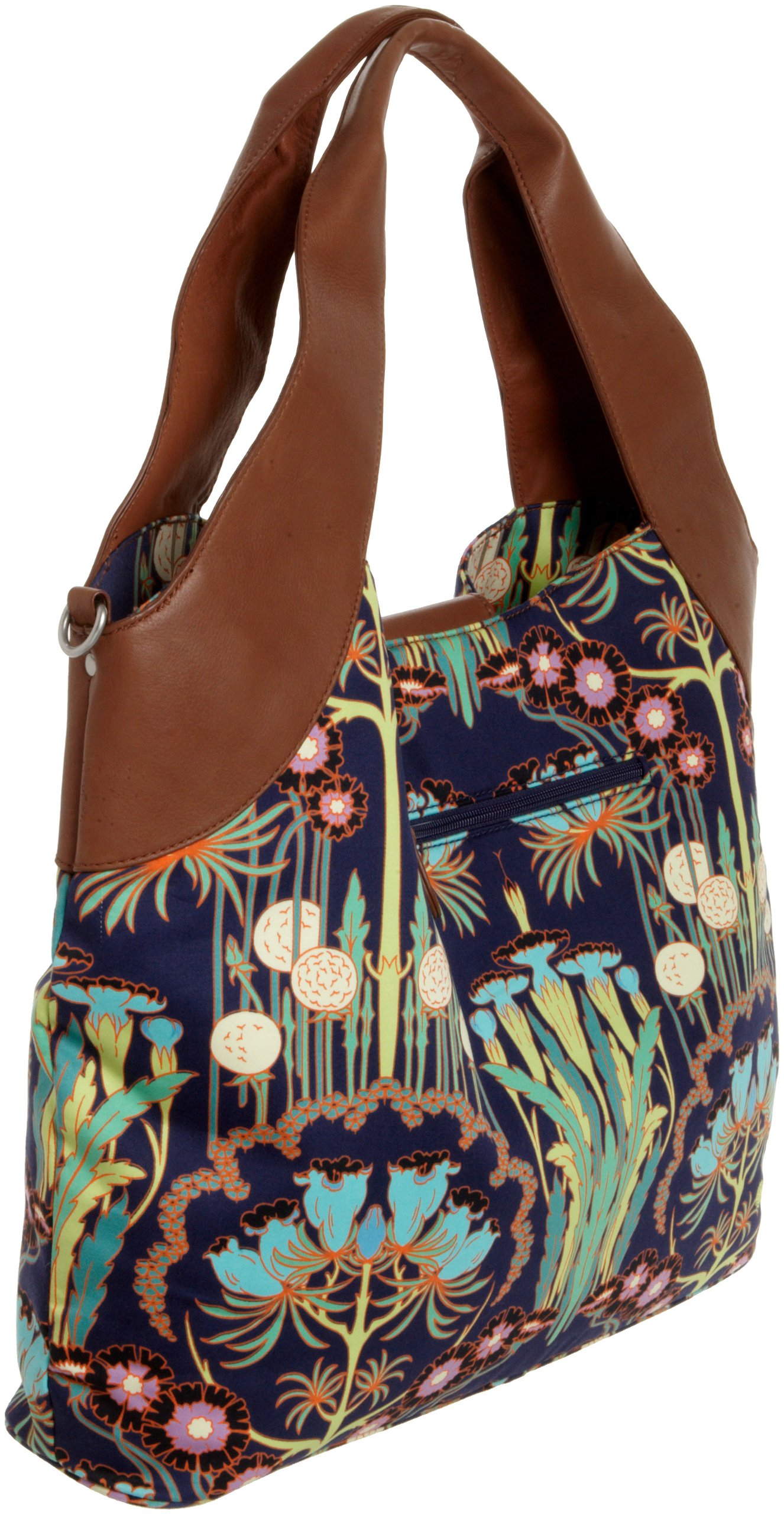 Amy Butler Wildflower Diaper Bag - Stylish & Spacious Baby Tote for Moms - Perfect for Nursery, Travel & Everyday Use