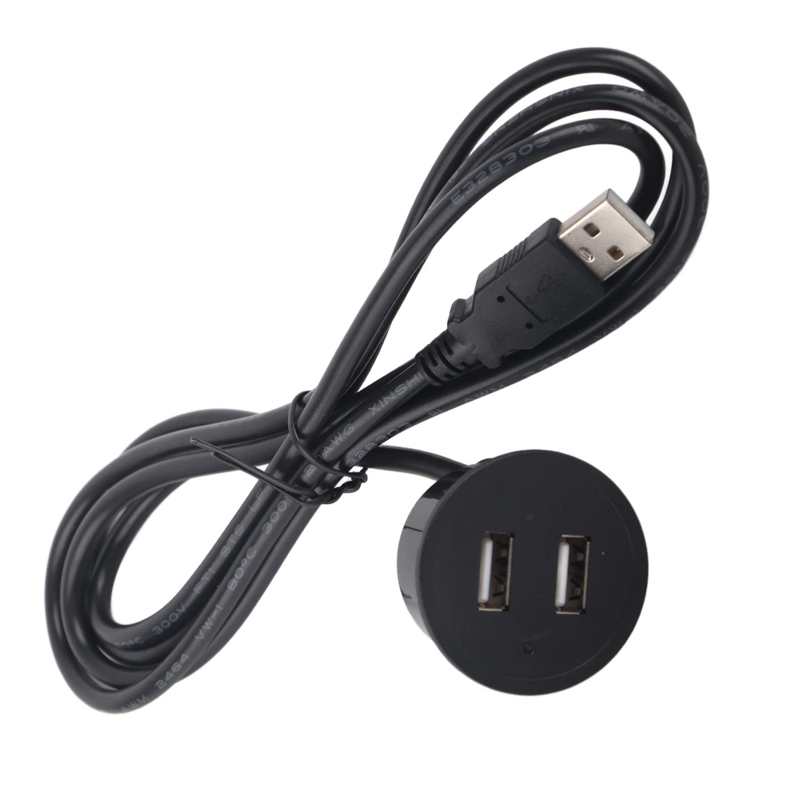 AMONIDA Dual USB Charging Ports - Heat Resistant & Wear Resistant Safe USB Outlet for Home, Office, Car Mounting | Fast Charging for Phones, Tablets & Devices