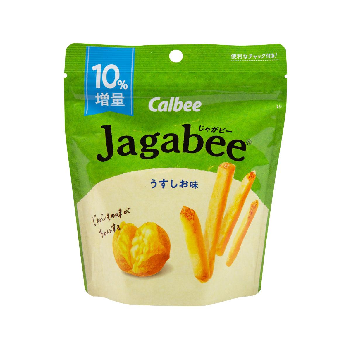 Calbee Jagabee Light Salt Potato Sticks (38g) - Crunchy Japanese Snack for On-the-Go, Office, or Movie Night
