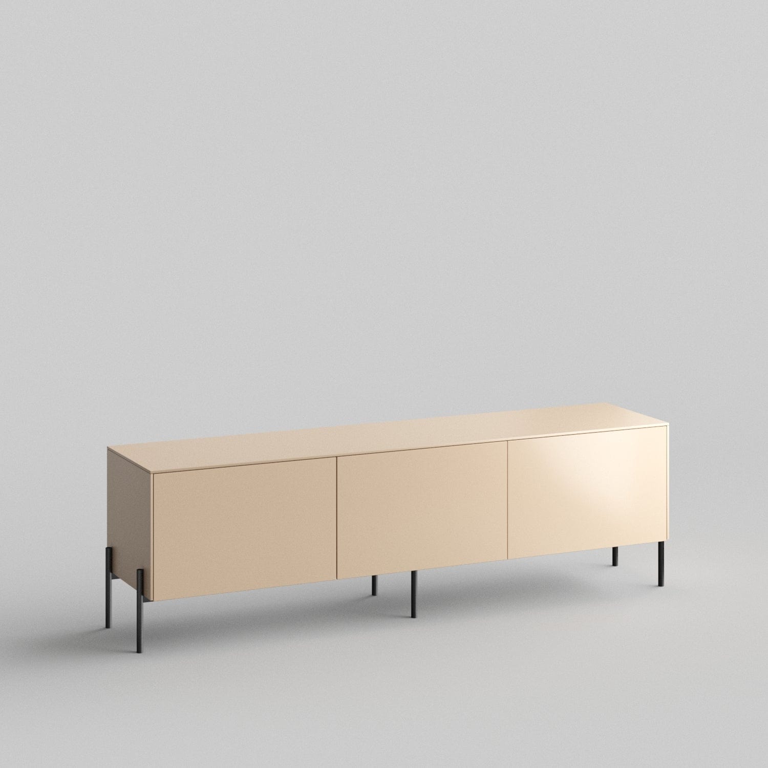 Besta 3-Door Slab Full Kit - Modern Storage Cabinet for Living Room, Bedroom & Office Organization