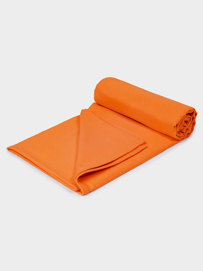 GOTS Certified Organic Cotton Yoga Blanket for Meditation, Hot Yoga, and Home Practice - Eco-Friendly & Soft Yoga Mat Cover