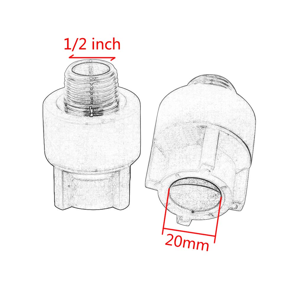 PPR Male Thread Straight Pipe Fitting Connector Adapter - 16x1/2