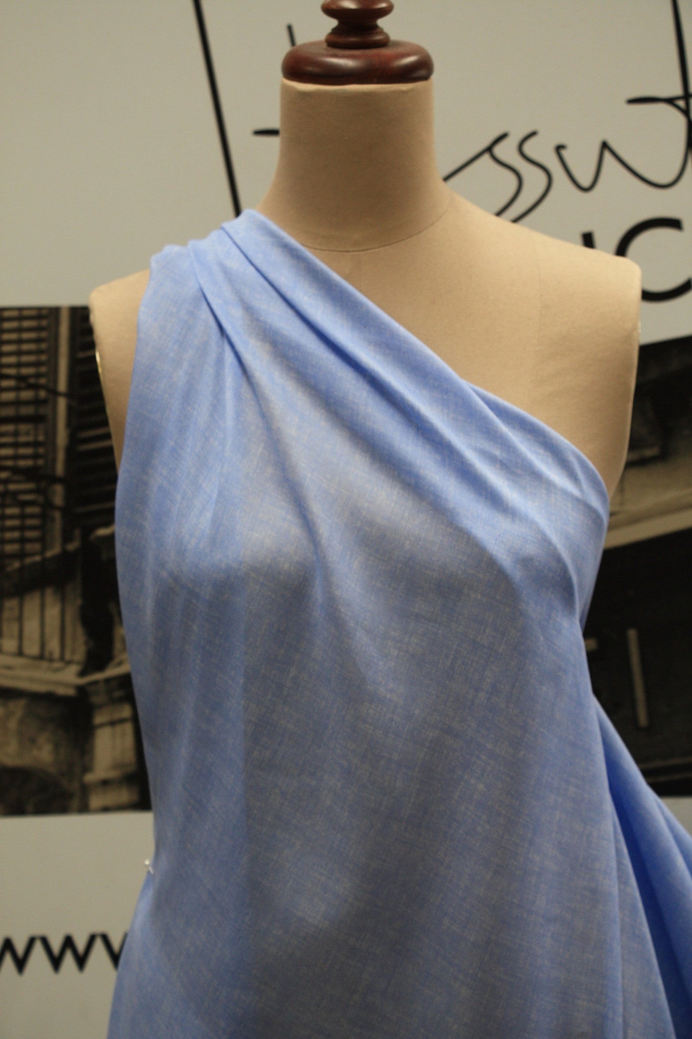 Capri Blue Voile Body - Lightweight & Breathable Summer Dress for Women - Perfect for Beach, Vacation, and Casual Outings
