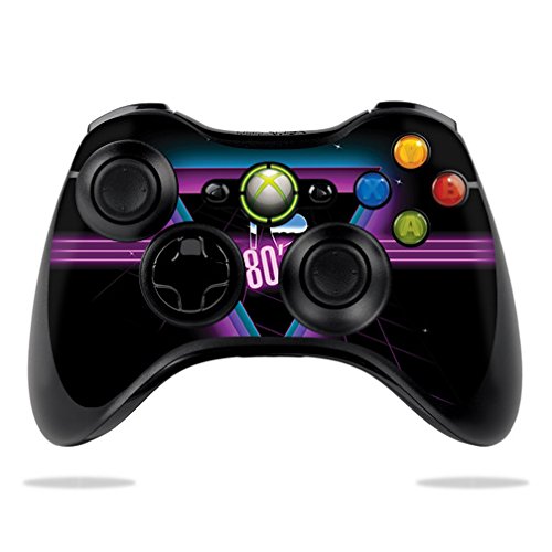 MightySkins Xbox 360 Controller Skin - I Heart 80s Retro Design | Protective Vinyl Decal Wrap Cover | Durable, Easy to Apply & Remove | Made in USA | Perfect for Gaming Enthusiasts & Collectors