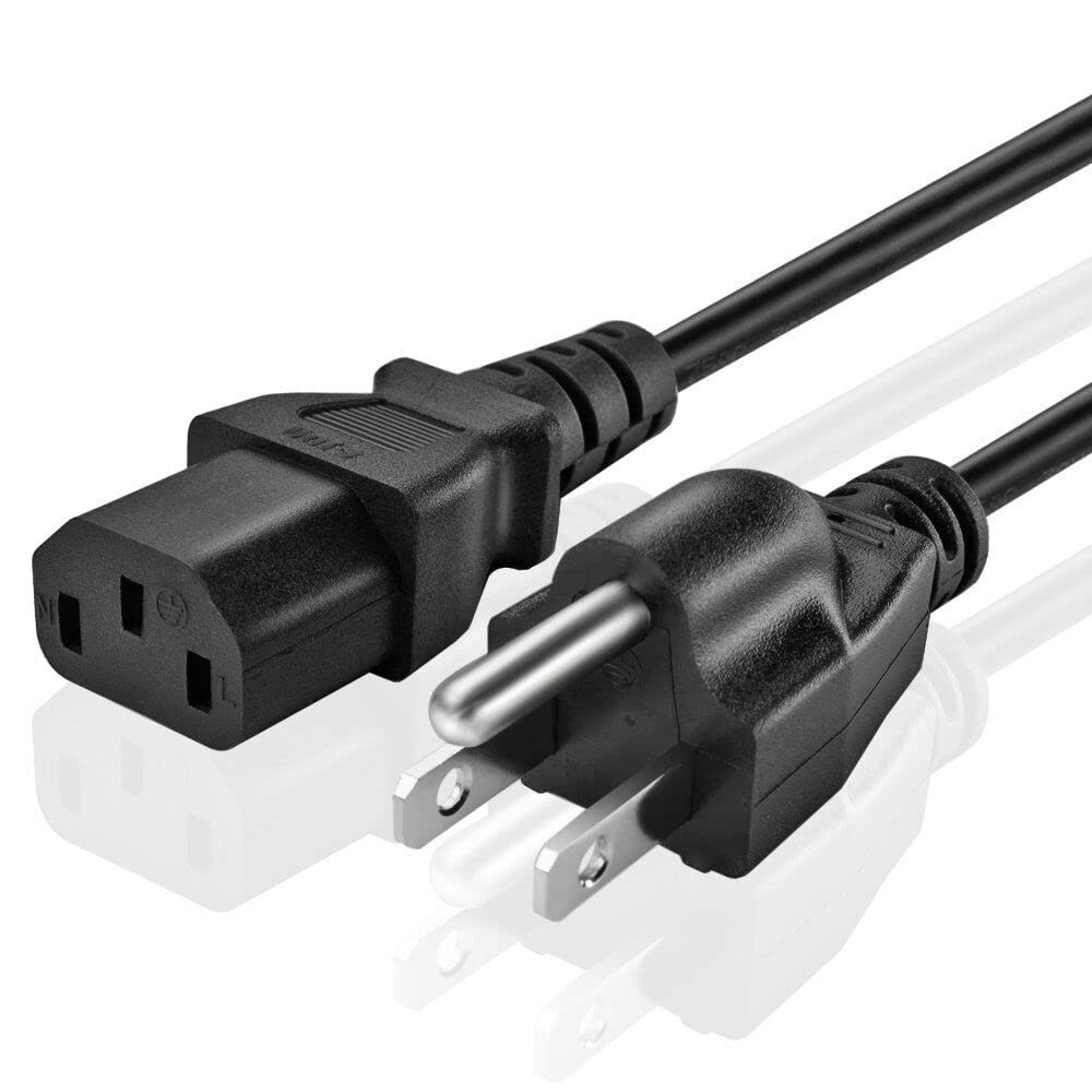 10FT AC Power Cord Cable for Dell Desktop Computer - NEMA 5-15P to C13 Connector - Lifetime Warranty - Perfect for Home Office, Gaming PC & Workstation Setup