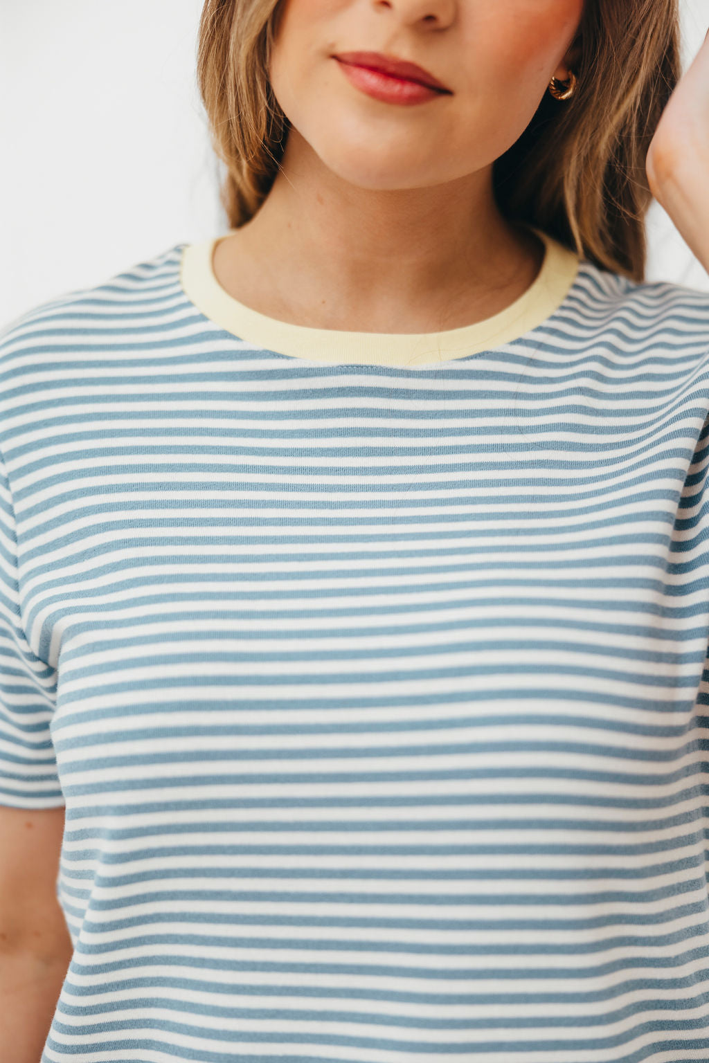 Bernie Light Blue Striped Short Sleeve Shirt for Men - Casual Summer Wear & Outdoor Activities