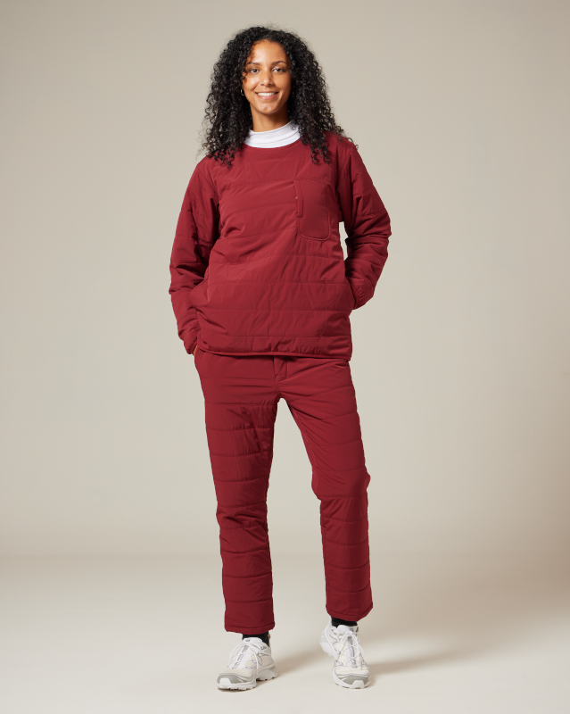 Flexible Insulated Pullover Jacket for Men & Women - Lightweight Winter Outdoor Wear for Hiking, Camping & Daily Commute