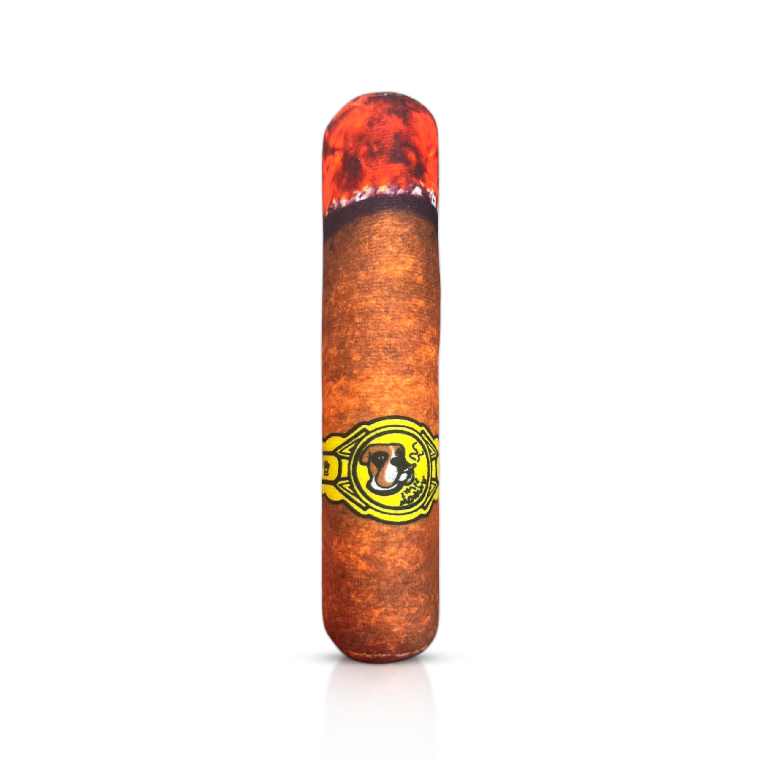 Vaulted Skulls & Co Small Dog Cigar Chew Toy with Squeaker - 7